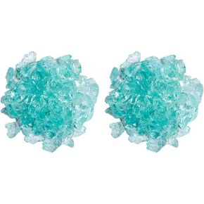 Hiland RGLASS-BB Pit Fire Glass i n Bahama Blend، تصنيف درجة الحرارة القصوى، جيد للبروبان أو الغاز الطبيعي، 10 رطل، 10 رطل in Kuwait