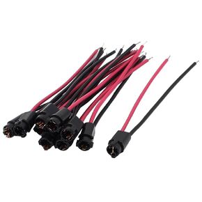 uxcell Car Dashboard Light T5 Socket Wiring Harness Connectors 10pcs
