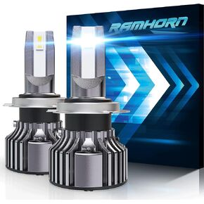 RAMHORN H7 Light Bulbs, 300% Brightness Upgrade Super Bright Powersport Fog Light Bulbs, Pack of 2