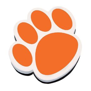 Ashley Productions Paw Magnetic Whiteboard Eraser, Orange