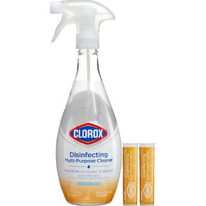 Clorox Disinfecting Spray, Bleach Free Bathroom Cleaner Spray, All Purpose and Bathroom Cleaning, Bleach Free Disinfectant, 30-32 Ounces (Pack of 3)