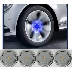 Floating Auto Light Wheel Caps Compatible with BMW Vehicles, Retrofit Wheel caps to fit OEM Wheels-4pcs (stock, 68mm)