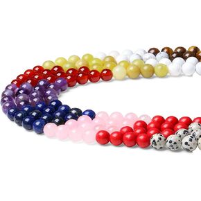 Lapis Lazuli Beads 100Pcs 8mm Blue Gemstone Beads for Jewelry Making Round Natural Stone Beads for DIY Bracelet Necklace Earrings