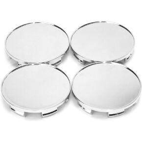 RTRHINOTUNING 4PCS Wheel Center Caps OD:70mm(2.76in) ID:64mm(2.52in) Compatible with Odyssey 2005-2017 Ridgeline 2006-2014#4732-S6M-Z00 08W17-SDB-1M00-A4 Wheel Center Hub Caps Sliver Base