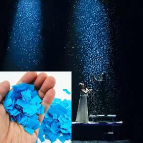 MilesMagic Set of 12 Magic Snowstorm Paper Flakes Gimmick | Magician’s Snow Paper Stage Show Party Accessory Real Close Up Street Illusion Magic Trick, White