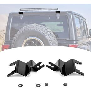 Wsays Rear Over-Window 32" Light Bar Mounting Brackets for Compatible with Jeep Wrangler JL 2018-2024
