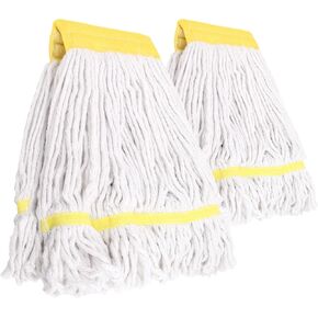 Commercial Mop Heavy Duty Industrial Mop with Long Handle,60" Looped-End String Wet Cotton Mops for Floor Cleaning,Home,Kitchen,Office,Garage and Concrete/Tile Floor
