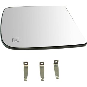TRQ Towing Mirror Glass Heated Upper Passenger Side RH for Dodge Ram Pickup