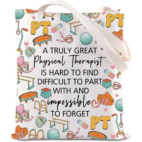 ENSIANTH Physical Therapist Shopping Bag PT Appreciation Gift PTA Gift Medical PT Tote Bag Physiotherapy Graduation Gift