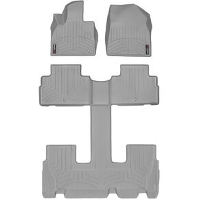 WeatherTech Custom Fit FloorLiners for Hyundai Palisade - Full Set (441578-1-2-3), Black