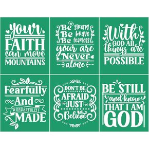 DGAGA Inspirational Silk Screen Stencils,Just Breathe Adhesive Stencils Reusable Be Real Be Kind Inspirational Word Stencils for Craft Screen Printing Transfers for Painting on Wood Fabric Home Decor