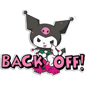 Matomo_Kawaii Cute Kuro Back Off! Make Faces Cartoon Funny Vinyl Sticker Auto Car Truck Wall Laptop | Sticker | Decal | 5.9"