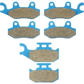 Front & Rear Brake Pads Sintered for Yamaha Raptor 700 2006-2015, Rhino 450 2004-2009, Rhino 660 2004-2007 - 3 Sets ATV Brakes