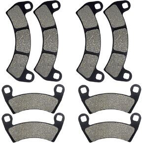AHL Semi-metallic Front & Rear Brake Pads Set for Polaris RZR XP Turbo S 2018 2019 2020/ RZR XP Turbo S Velocity 2020/RZR XP Turbo EPS LE 2019/2206231,1911228,1912508,2205949
