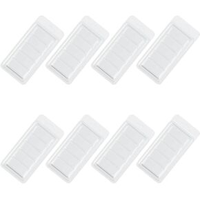 20 Pieces Wax Melt Container 5-Cavity Wax Melt Mold Empty Wax Melt Clamshell Molds Plastic Candle Molds Plastic Wax Molds Rectangle Clamshells for Tarts Wax Melts, Transparent