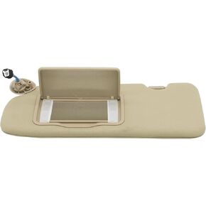 Front Left Driver Side Sun Visor Beige with Makeup Mirror with Lights LH Compatible with Honda CRV CR-V 2017 2018 2019 2020 2021 2022 Replace 83280TLAA12ZA 83280-TLA-A12ZA