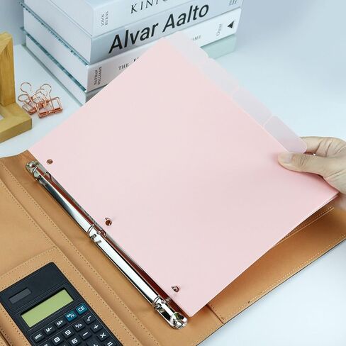 فواصل MultiBey A4 فواصل بلاستيكية ذات 3 حلقات، فواصل متينة 3 فتحات و8 عروات للمجلة، ومخطط أوراق فضفاضة للمكتب واللوازم المدرسية والمنزلية (أخضر) in Kuwait