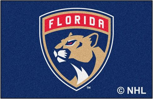 سجادة FANMATS 10538 Florida Panthers Ulti-Mat - 5 قدم. × 8 قدم. | سجادة منطقة المعجبين الرياضية، سجادة ديكور المنزل وسجادة الخياطة in Saudi Arabia