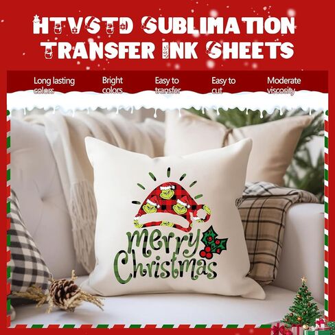 HTVSTD Christmas Sublimation Ink Transfer Sheets 12 Sheets 12inches * 10inches Leopard Pattern Sublimation Paper Pattern Transfer Sheets for Mugs Tumblers DIY in Saudi Arabia