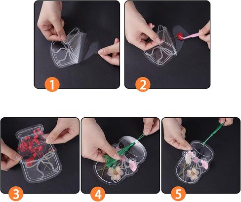 مجموعة علامات مرجعية للزهور المجففة الشفافة مكونة من 88 قطعة من choyaxo يمكنك صنعها بنفسك لقراءة الطلاب والمدرسين in Kuwait