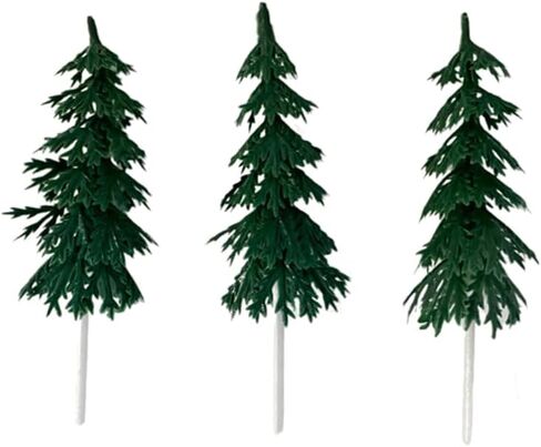Evergreen Pine Tree Picks Cake Decorations Cupcake Toppers - 24 ct in Saudi Arabia