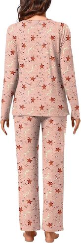 Bestbee Womens Pajamas Sets 2 Piece Button Down Lounge Pjs Winter Plus Size Outfits Loungewear with Pockets in Kuwait