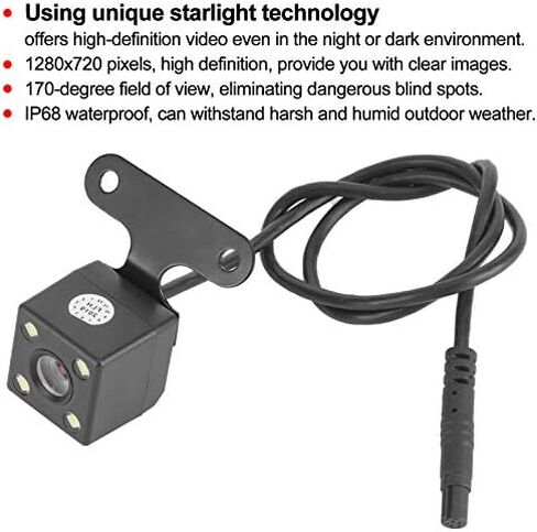 5Pin Rear View Camera Backup Camera High Definition 170-Degree Wide Angle IP68 Rear View Camera Dash Cam Universal Reverse Camera for Car in Saudi Arabia