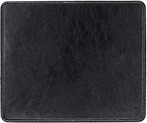 لوحة ماوس جلدية من Meffort Inc مع قاعدة مطاطية سميكة وسطح أملس للمكتب والمدرسة - 9.5 × 7.9 بوصة، أسود in Kuwait