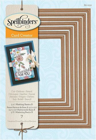 Spellbinders Nestabilities 5"X7" Card Creator Dies, Matting Basics B in Saudi Arabia