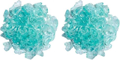 Hiland RGLASS-BB Pit Fire Glass i n Bahama Blend، تصنيف درجة الحرارة القصوى، جيد للبروبان أو الغاز الطبيعي، 10 رطل، 10 رطل in Kuwait