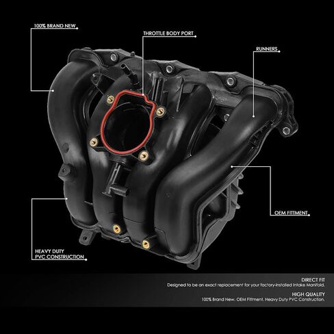 DNA Motoring OEM-ITM-013 استبدال مجموعة مشعب السحب من المصنع لـ 08-10 كوبالت / 08-11 HHR / 08-12 ماليبو / 08-09 G5 / 08-10 G6 / 08-09 الانقلاب / 07-09 هالة / 08 -10 سكاي / 08-10 فيو in Saudi Arabia