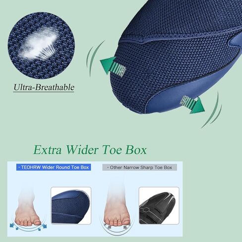 أحذية رجالية لمرضى السكري أحذية واسعة العرض مع إغلاق قابل للتعديل للأقدام المتورمة ووسادة هوائية مضادة للانزلاق أحذية رياضية سفلية in Kuwait
