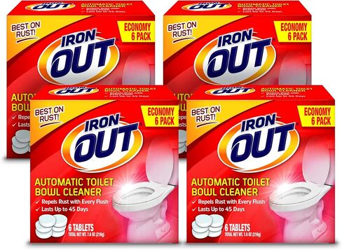 Super Iron Out AT12N Automatic Toilet Bowl Cleaner-2.1 Ounces/2 Uses-Rust and Hard Water Stain Repellent Cleans with Each Flush in Saudi Arabia