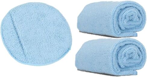 Leather CPR Cleaner & Conditioner 5 Inch Round Lint-Free Microfiber Applicator. Covers Leather Surfaces Quickly and Easily While Using Less Cream. Finger Pocket Provides Firm Grip. Washable & Reusable in Saudi Arabia