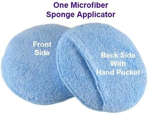 Leather CPR Cleaner & Conditioner 5 Inch Round Lint-Free Microfiber Applicator. Covers Leather Surfaces Quickly and Easily While Using Less Cream. Finger Pocket Provides Firm Grip. Washable & Reusable in Saudi Arabia