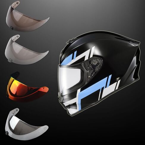 Replacement R420 helmet visor for R420 helmets, sun and wind protection sunshade UV wear-resistant (dark anthracite) in Saudi Arabia