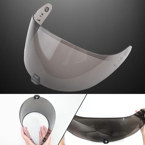 Replacement R420 helmet visor for R420 helmets, sun and wind protection sunshade UV wear-resistant (dark anthracite) in Saudi Arabia