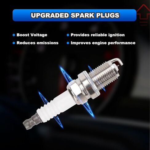 6 مجموعات من شمعات الإشعال وحزم ملف الإشعال من AUTOBABAB، متوافقة مع Acura TL/CL/RL 3.0L 3.5L 3.7L V6، Honda Odyssey/Accord، استبدال # UF242 30520-P8EA-01 in Kuwait