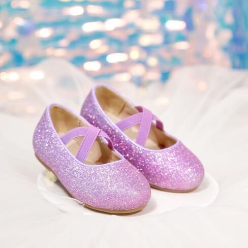 Otter MOMO Toddler/Little Girls Flower Girl Shoes Ballerina Flats Shoes Slip-on School Party Dress Shoes in Kuwait