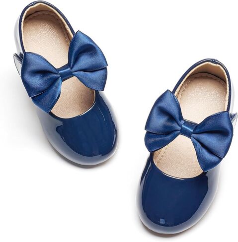 Otter MOMO Toddler/Little Girls Flower Girl Shoes Ballerina Flats Shoes Slip-on School Party Dress Shoes in Kuwait