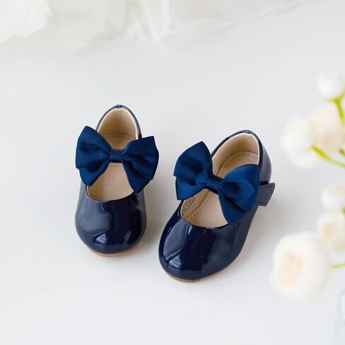 Otter MOMO Toddler/Little Girls Flower Girl Shoes Ballerina Flats Shoes Slip-on School Party Dress Shoes in Kuwait