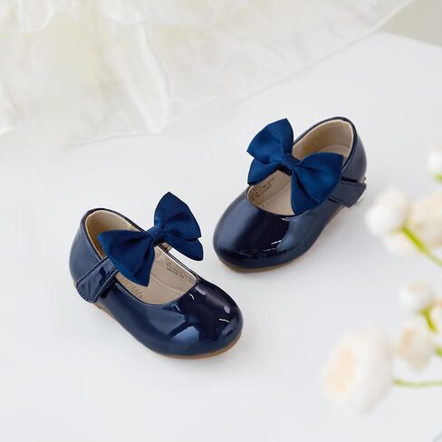 Otter MOMO Toddler/Little Girls Flower Girl Shoes Ballerina Flats Shoes Slip-on School Party Dress Shoes in Kuwait