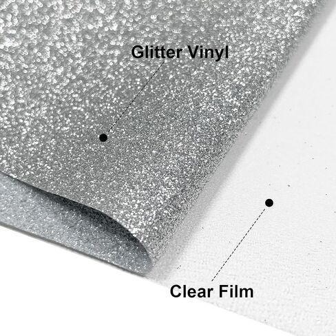 Efuncro- Glitter HTV Heat Transfer Vinyl,Iron on for T-Shirts. Bags. HTV Heat Transfer Vinyl for All Cutting Machines - Easy to Cut and Weed (Multicolor, 12'' X 10'' X 10 Sheets) in Kuwait