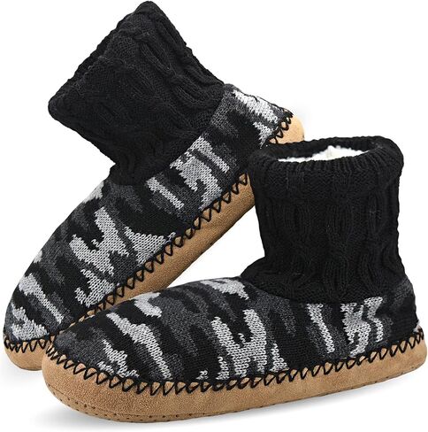 جوارب Panda Bros Slipper Socks ناعمة ومريحة سميكة للمنزل أحذية جورب داخلية مع نعل سفلي مضاد للانزلاق للرجال in Saudi Arabia
