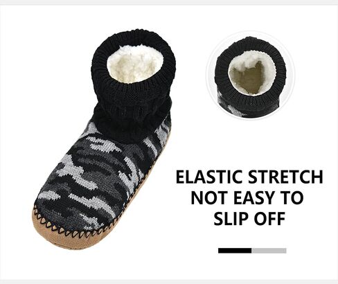 جوارب Panda Bros Slipper Socks ناعمة ومريحة سميكة للمنزل أحذية جورب داخلية مع نعل سفلي مضاد للانزلاق للرجال in Saudi Arabia