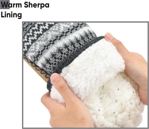 جوارب Panda Bros Slipper Socks ناعمة ومريحة سميكة للمنزل أحذية جورب داخلية مع نعل سفلي مضاد للانزلاق للرجال in Saudi Arabia