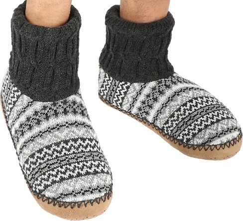 جوارب Panda Bros Slipper Socks ناعمة ومريحة سميكة للمنزل أحذية جورب داخلية مع نعل سفلي مضاد للانزلاق للرجال in Saudi Arabia