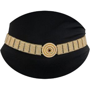 Gold Waist Belt Pearl Chain Belt Metal Waist Chain Belts Boho Body Jewelry Accessories for Women Dresses Jeans