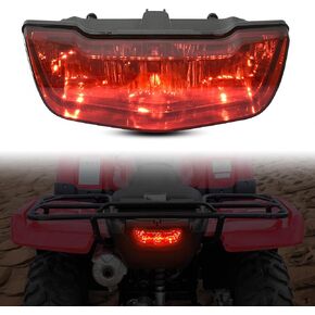 SAUTVS ATV Red LED Tail Light Assembly for Honda TRX 420 500, Rear Brake Stop Light Tail Lamp for Honda TRX 420 500 FA Rancher Foreman 2007-2022 Accessories (1PCS, Replace #33700-HP5-A50)
