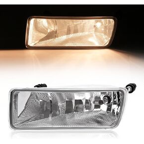 HECASA Fog Light Pair Compatible with 2006-2010 Ford Explorer | Explorer Sport Trac Halogen Fog Lamp w/Bulbs Replacement for FO2594100 FO2595100 6L2Z15201AA 6L2Z15200AA Clear Lens Left & Right